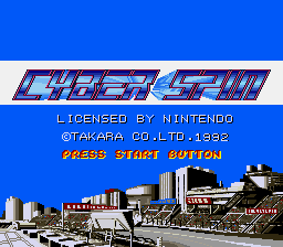 Cyber Spin Title Screen